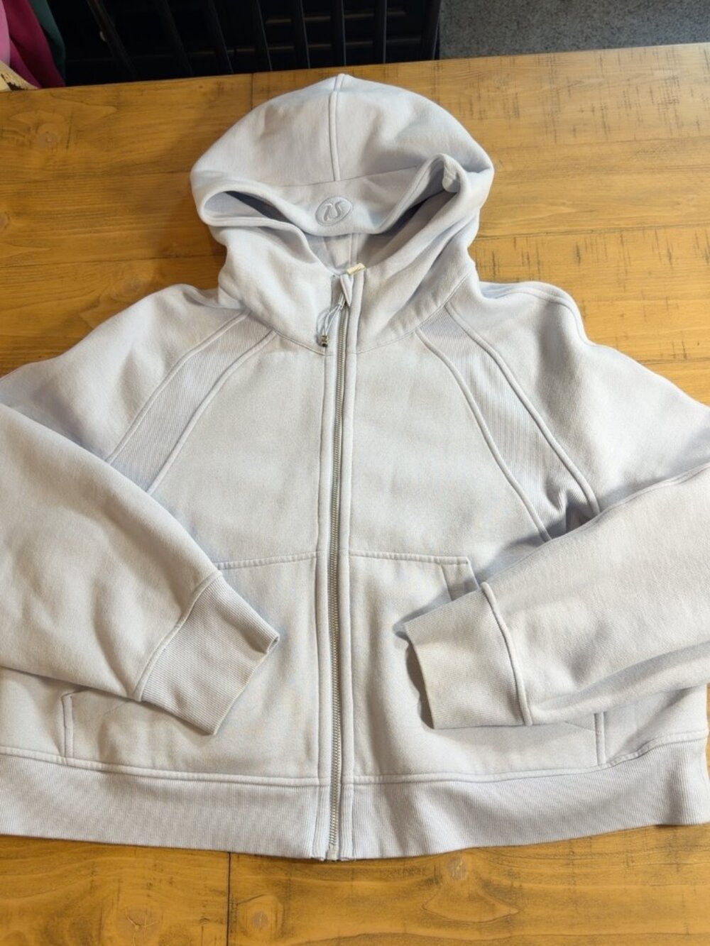 Lululemon Scuba Oversized Full Zip Hoodie Bone XL/XXL